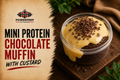 Chocolate Protein Muffin with Custard